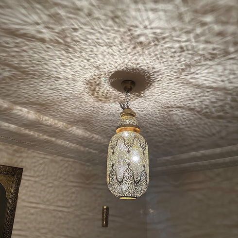 Moroccan brass chandelier, Moroccan hanging lamp (PL 10015)